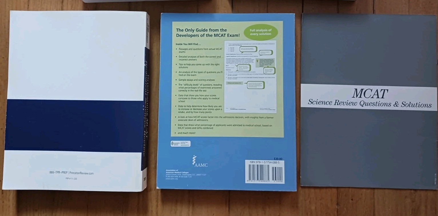 MCAT Test Prep 5 Book Set Hyperlearning Biological Sciences Test Prep