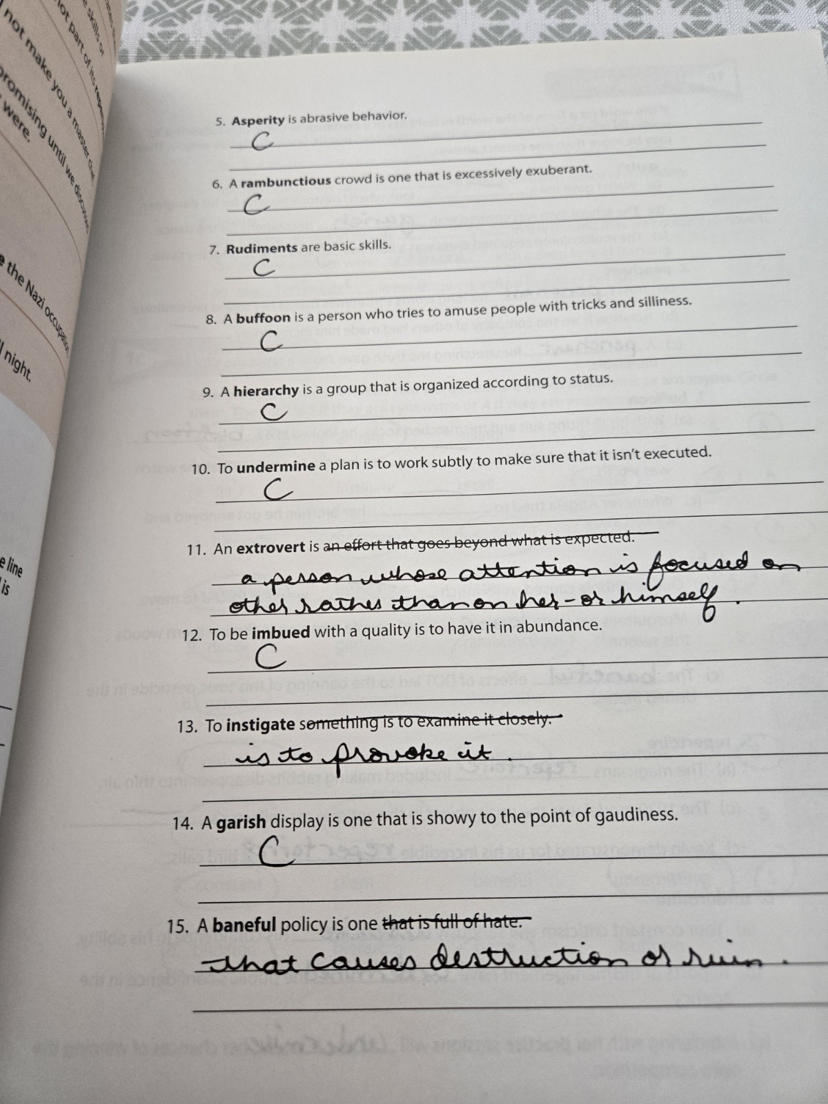 Worldly Wise 3000 Third Edition Book 10 And Test Booklet