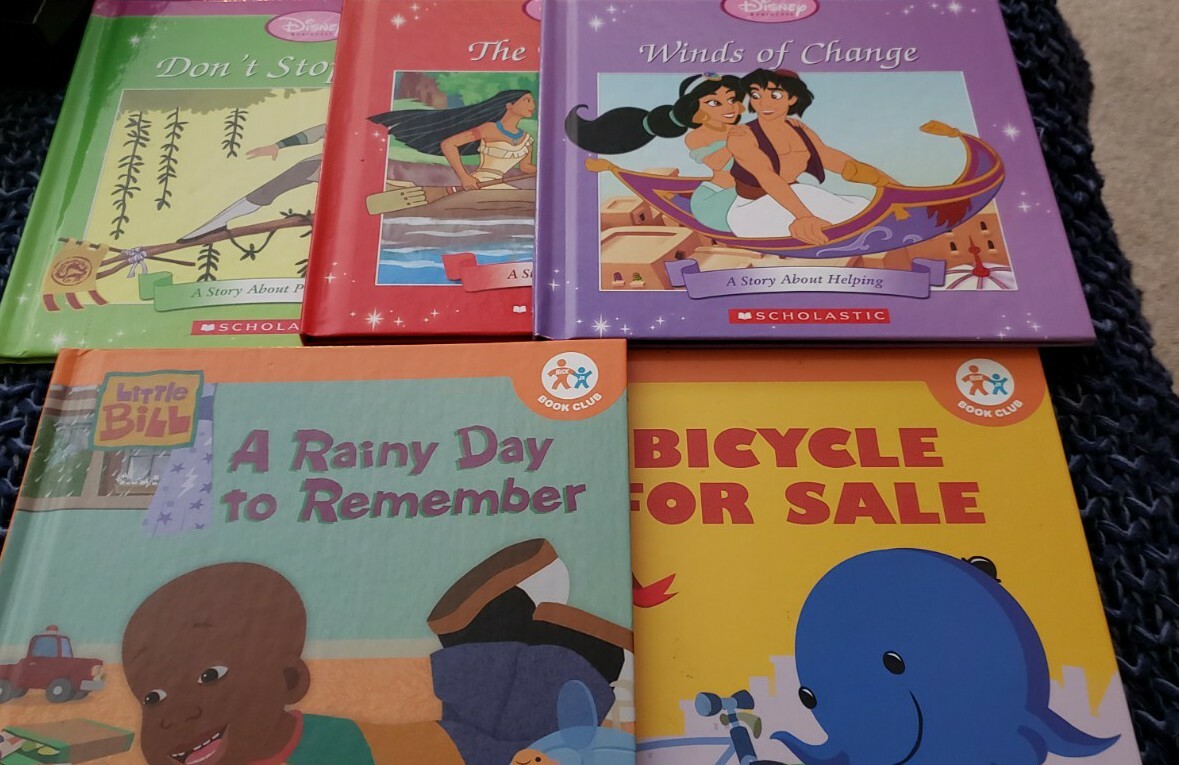 Lot Of 5 Scholastic Books Disney, Oswald, Little Bill