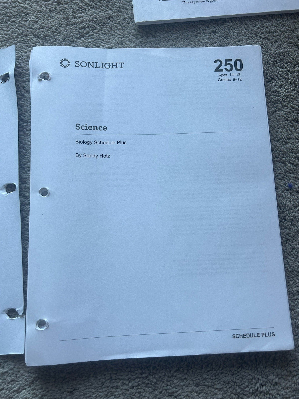 Sonlight Science 250 Exploring Creation With Biology Text Test Solutions 2017 Ed