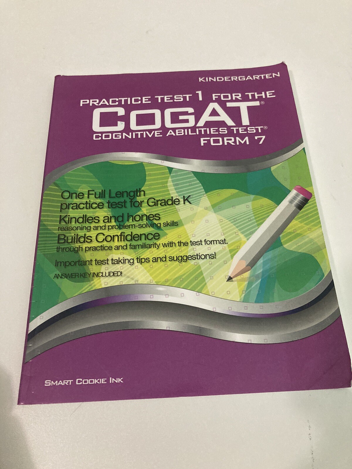 Practice Test 1 For COGAT- Form 7 – Kindergarten (LEVEL 5/6): By Smart Cookie