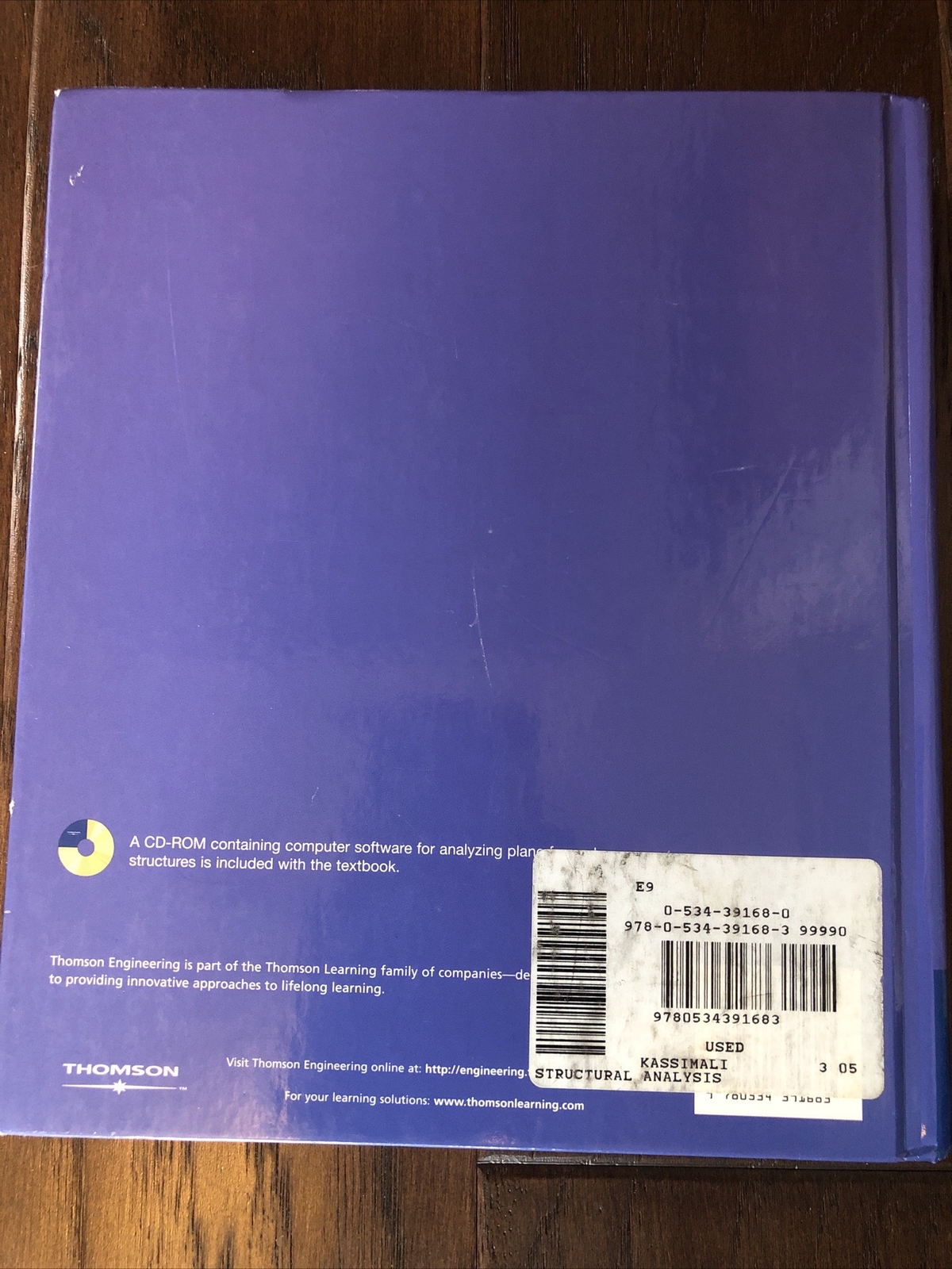 STRUCTURAL ANALYSIS Engineering Aslam Kassimali – Hardcover Like New