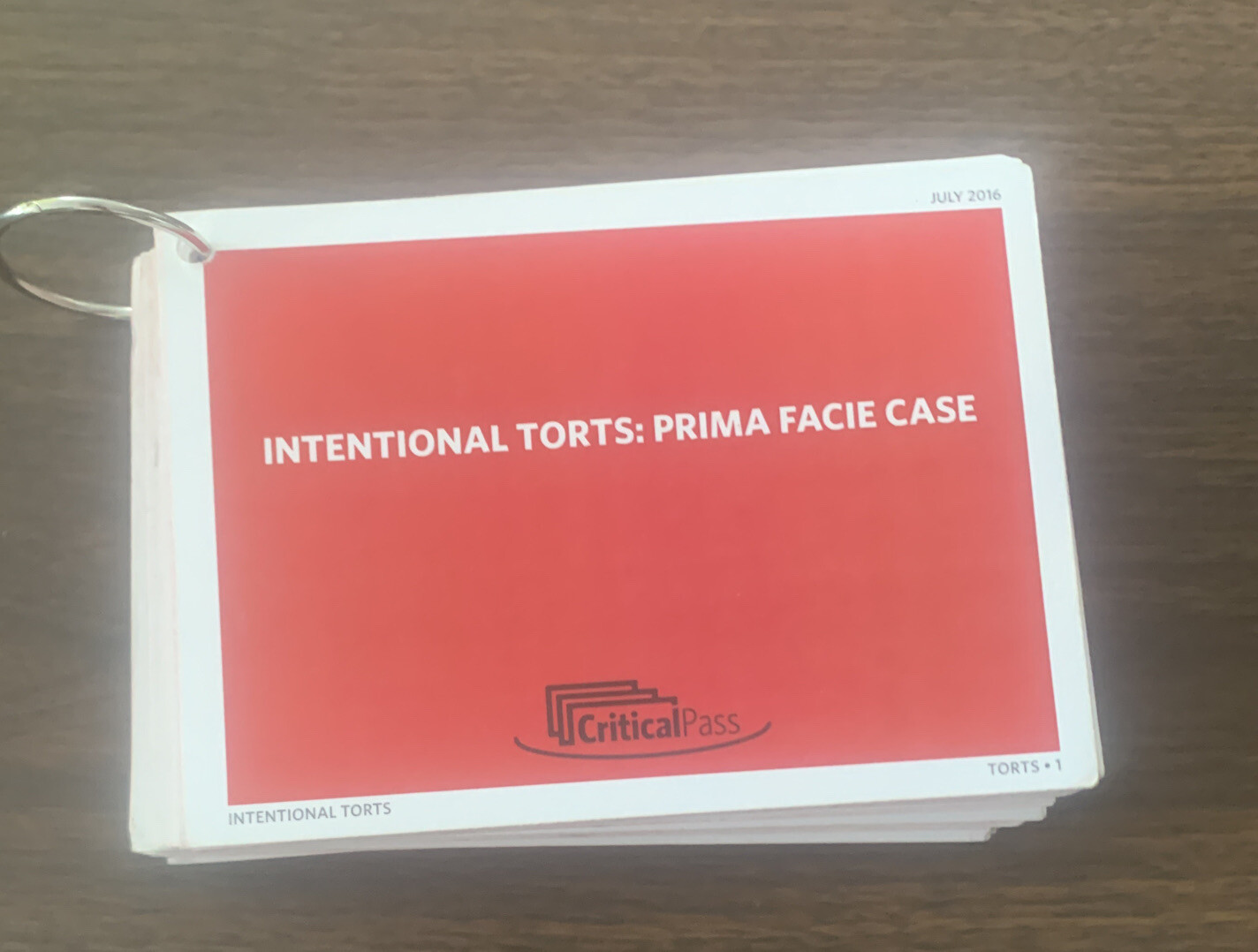 Critical Pass Law School MBE Flashcards – Torts