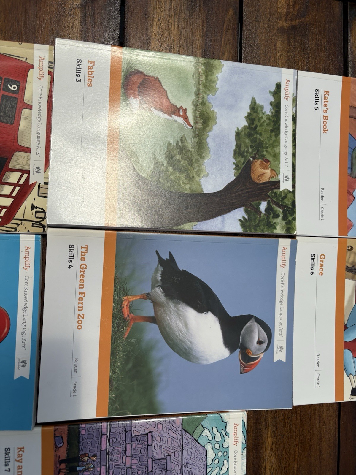 Amplify Core knowledge Language Arts Reader Grade 1 Skills 1-7 Books
