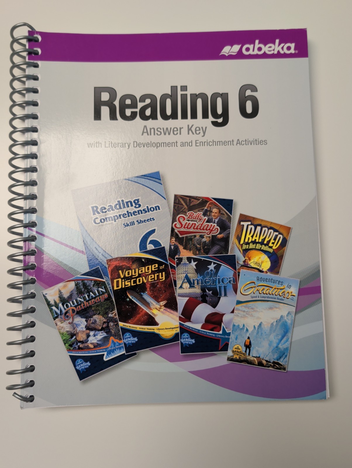 Abeka Reading 6 Answer Key Spiral Bound 2023 6th Grade Homeschool