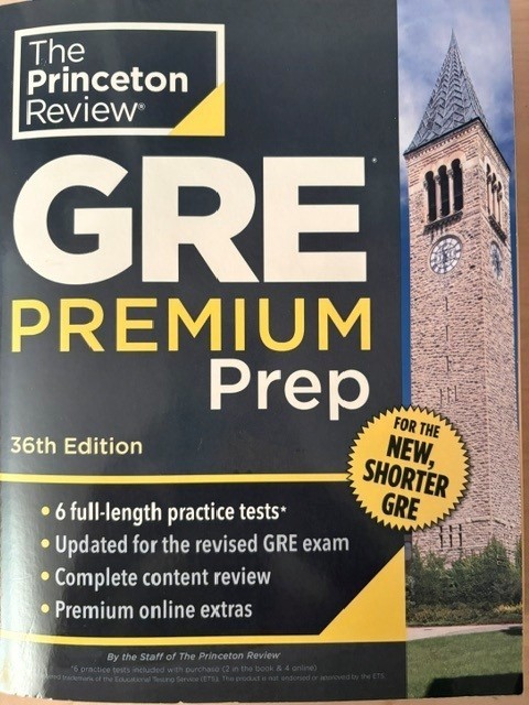 GRE Premium Prep Book Princeton Review (36th Edition, 2024)