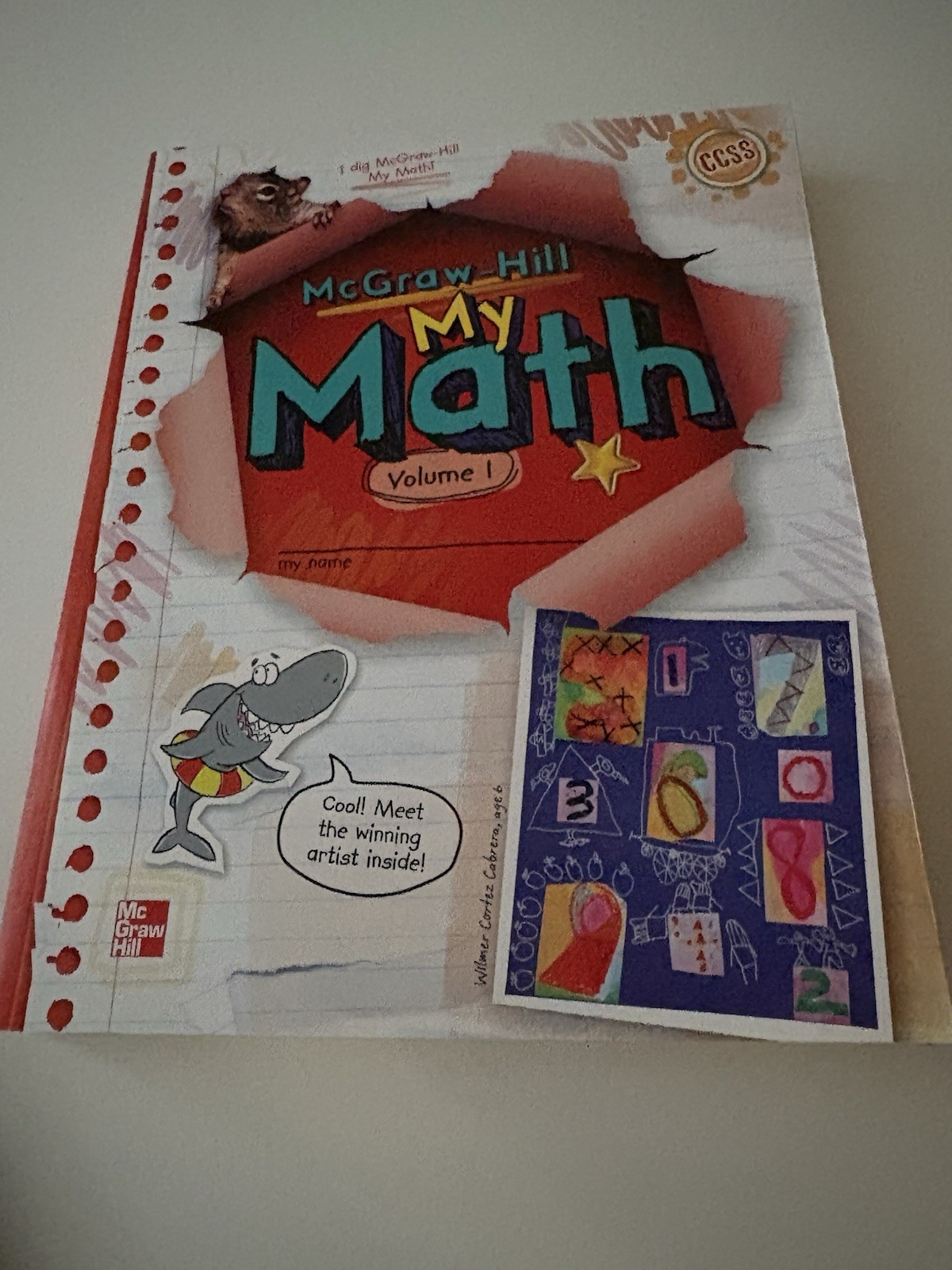 1st Grade – My Math – Student Edition Workbook (Vol. 1) (2013, McGraw-Hill) NEW