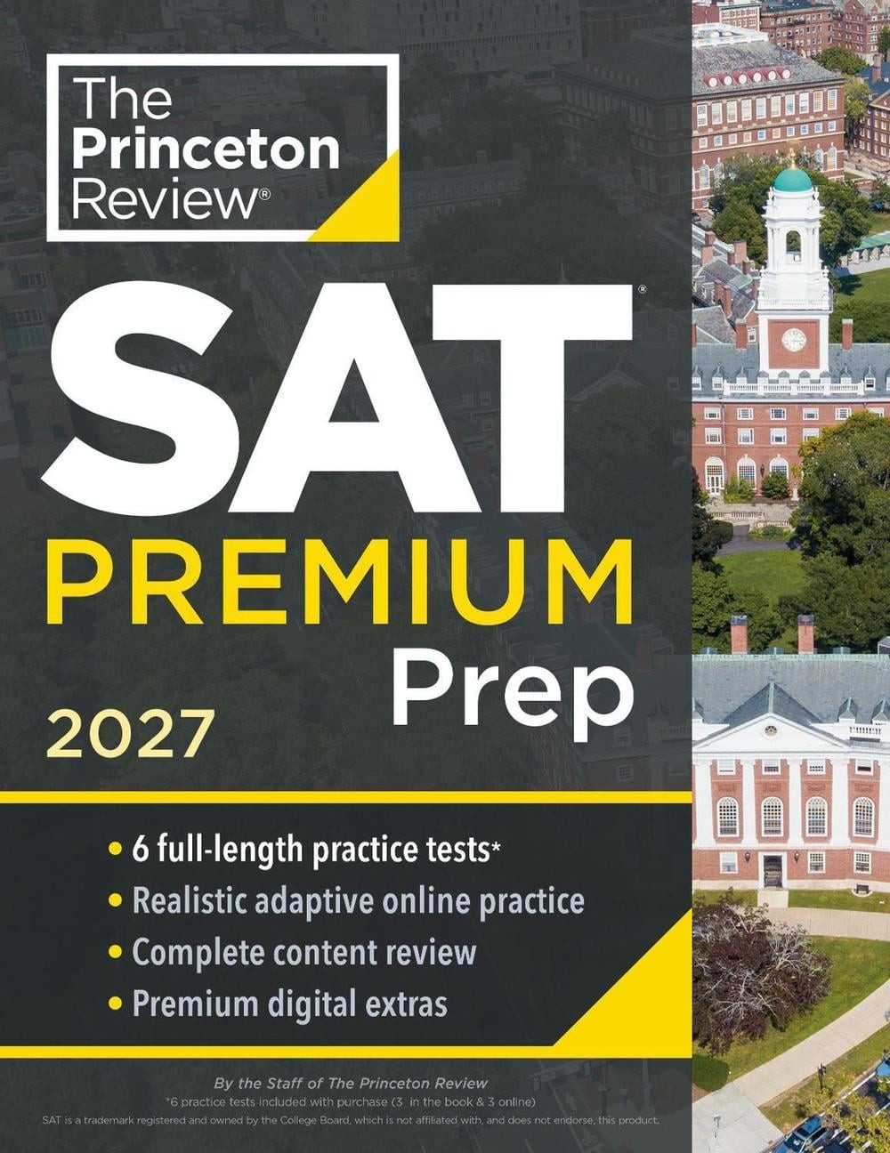 Princeton Review SAT Premium Prep, 2027: 6 Full-Length Practice Tests (3 in Book