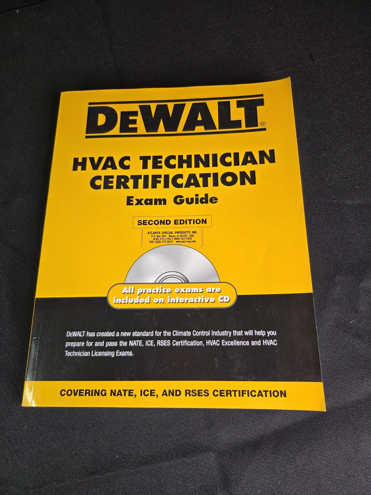 DeWalt HVAC Technician Certification Exam Guide Second Edition Paperback