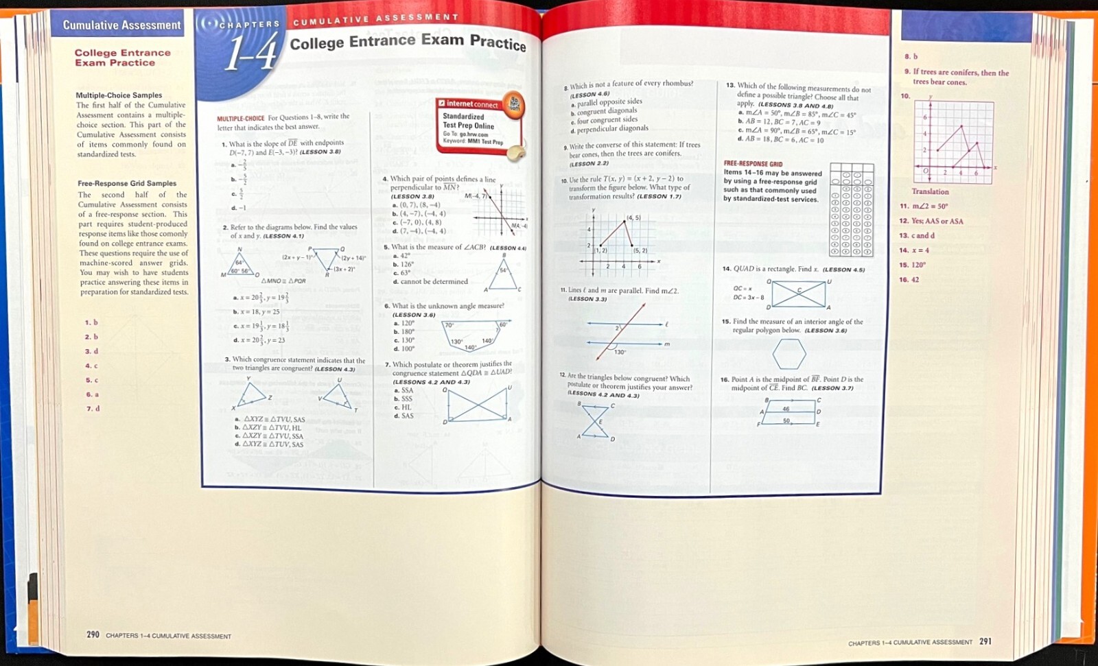 8th Grade & Up – GEOMETRY – TEACHER EDITION (2004, Holt, Rinehart and Winston)