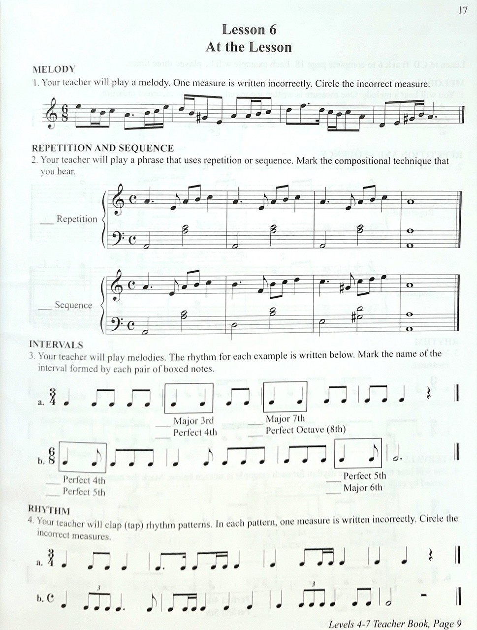 Ear Training Basics – Level 4 – Student Book