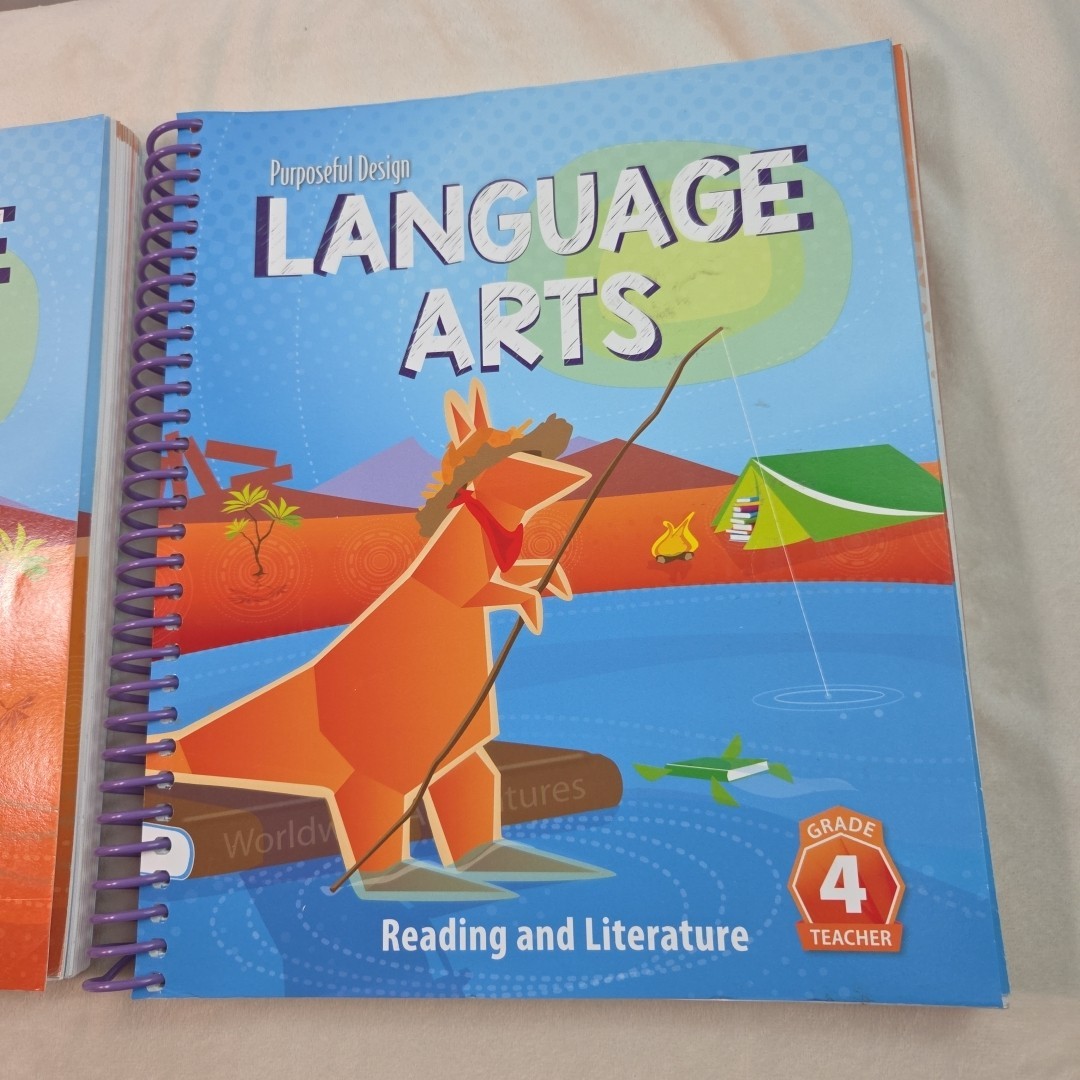 Purposeful Design Language Arts Grade 4 TEACHER Books Set of 2 Reading Language