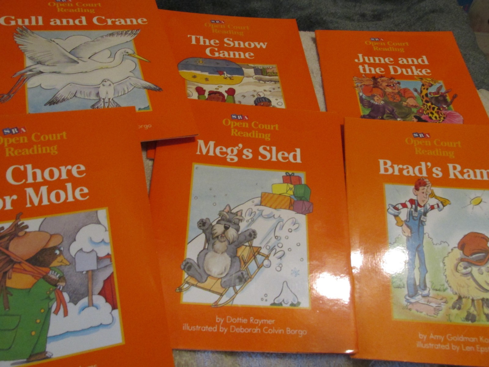 SRA Open Court Reading LOT of 6 Decodable Books Level B Set 1 Brad’s ram Snow Ga