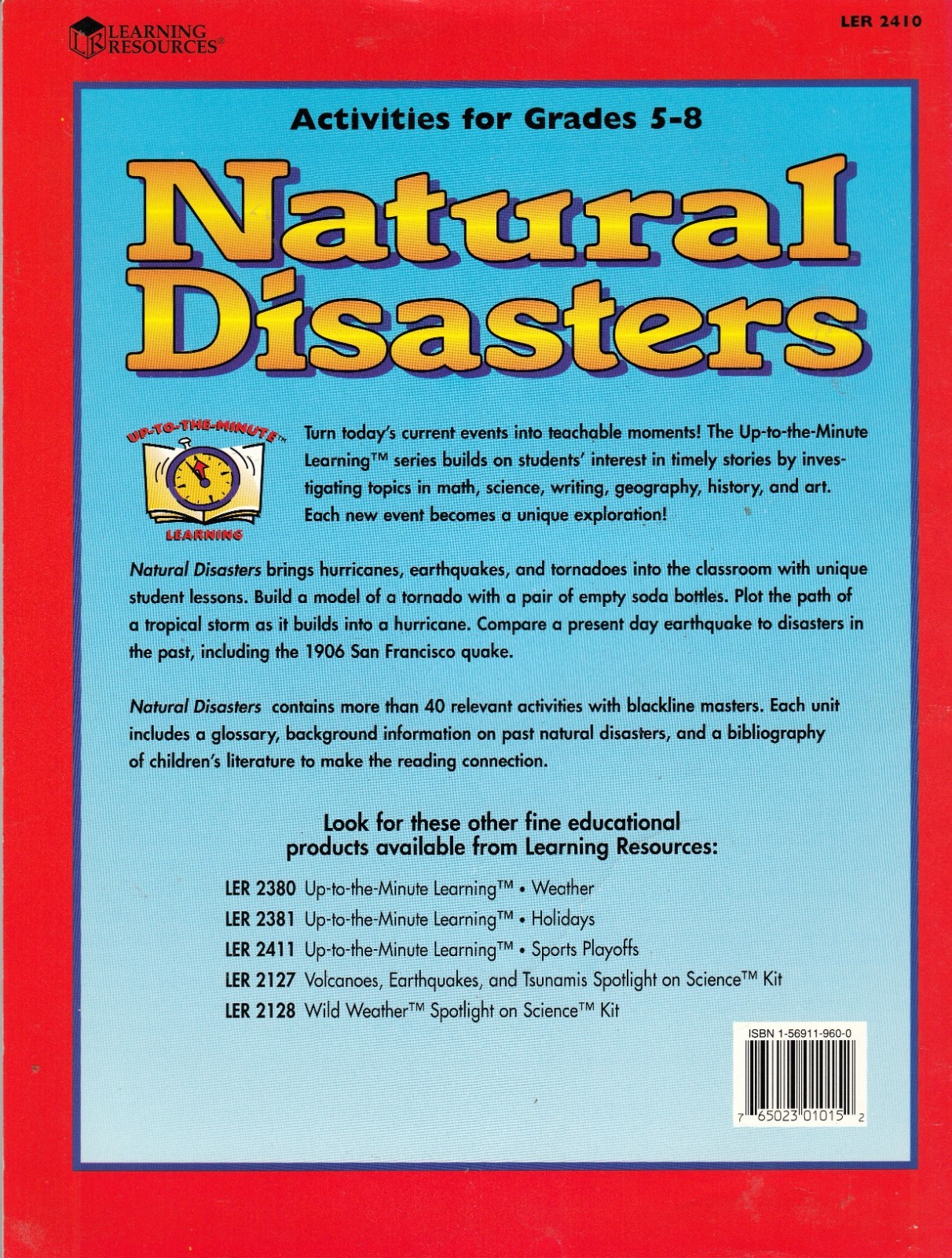 Natural Disaster: Activities for Grades 5-8 (PB)