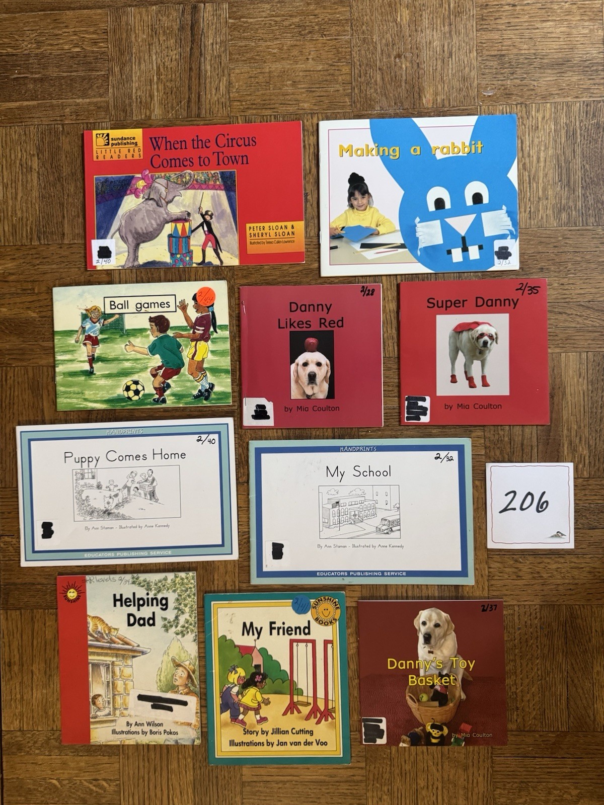 Emergent Readers, Reading recovery, 10 Bks, Lvl 2, Early 1st GR, Homeschool,#206