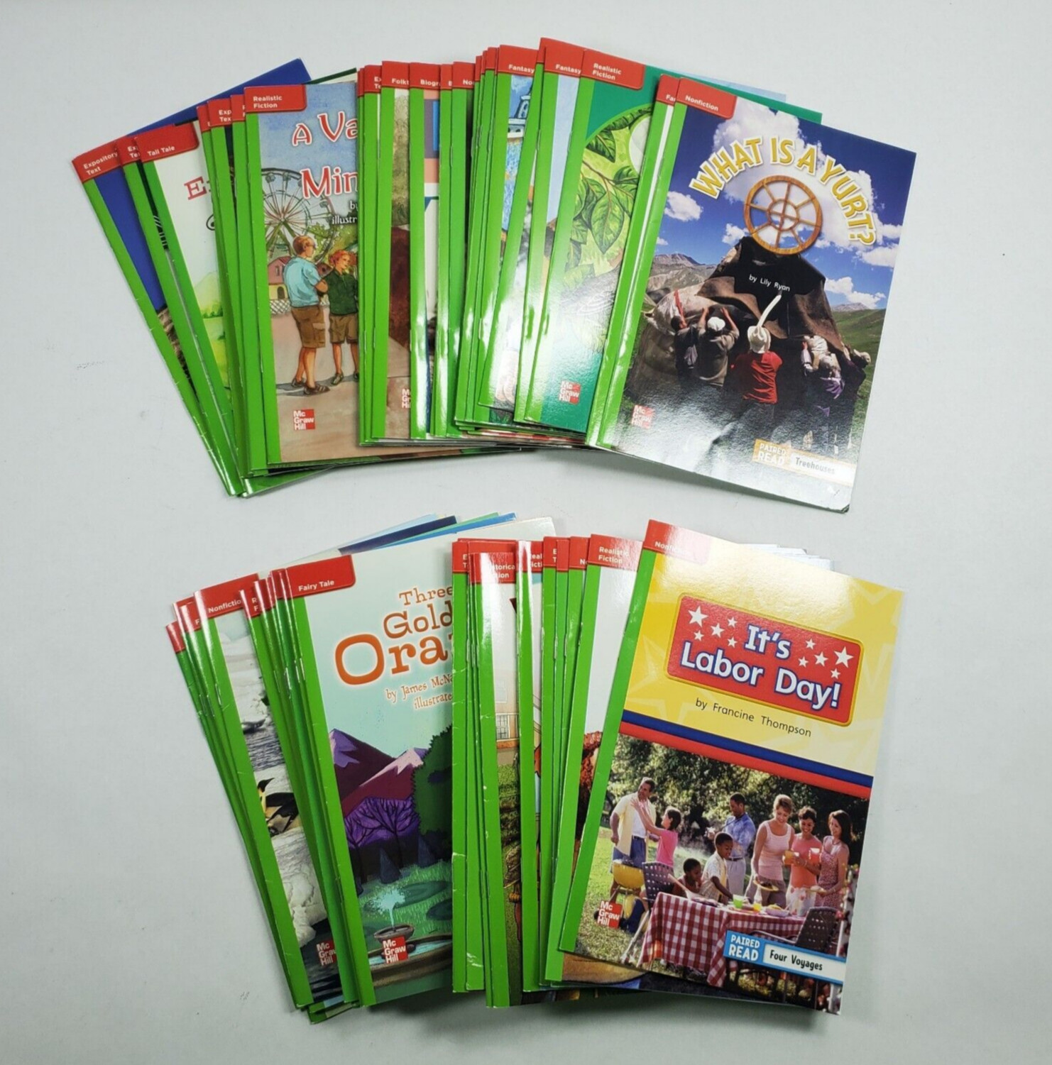 Lot of 56 Reading Wonders Grade 5 Green Level Leveled Readers McGraw Hill
