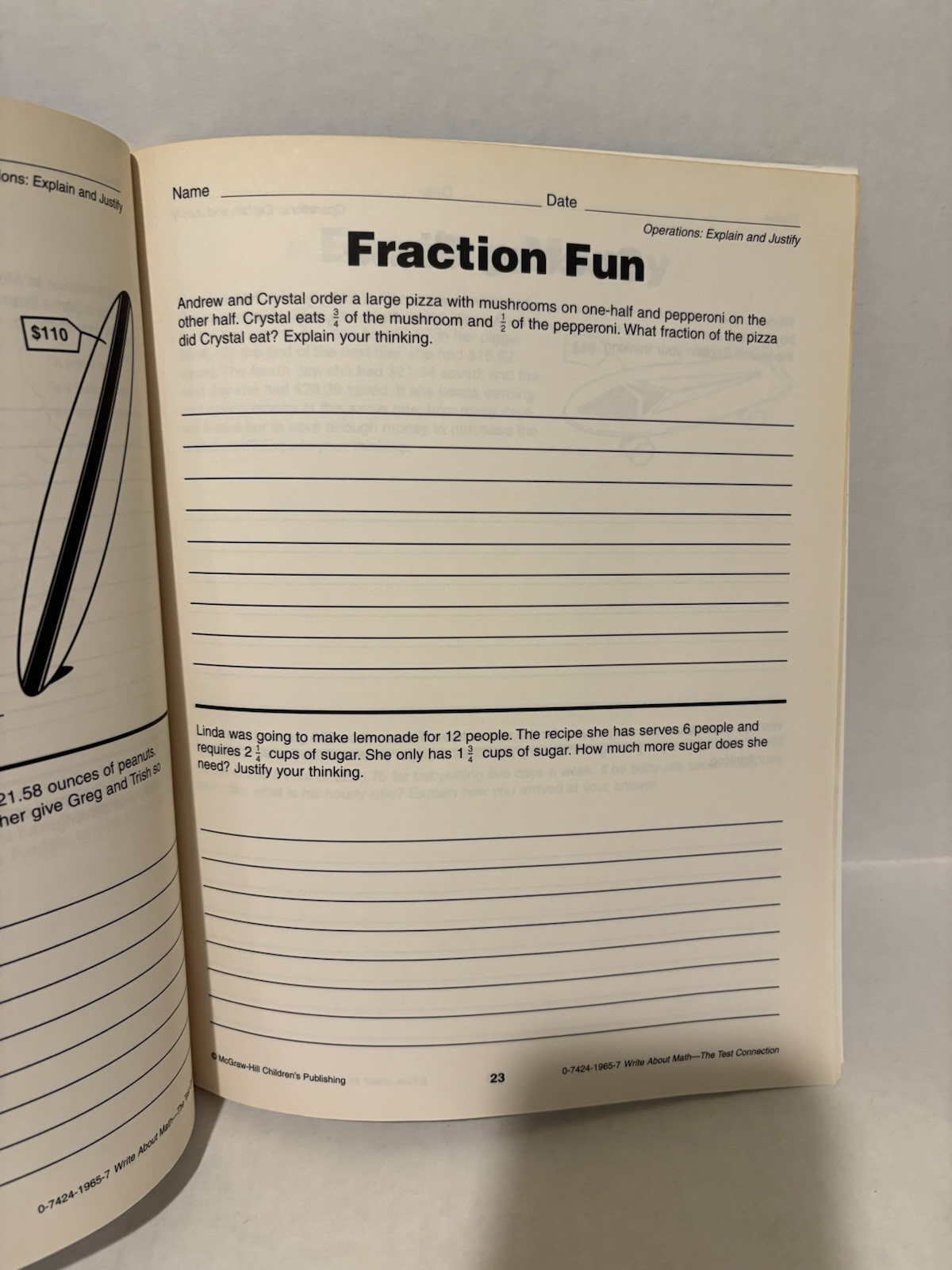Write About Math Grade 5