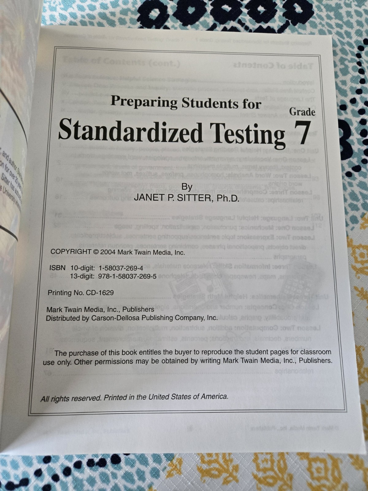 Mark Twain Test Prep 7th Grade Workbook All Subjs, Prep for Standardized Testing