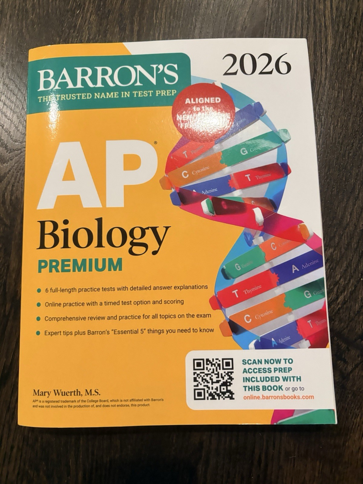 Barron’s 2026 AP Biology Premium Test Prep Book w/ 6 full-legth tests