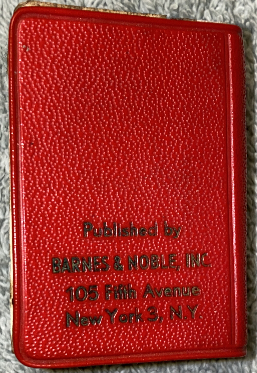 Langenscheidt’s Lilliput Mini Dictionary German English Barnes Noble 1954 Red 2″