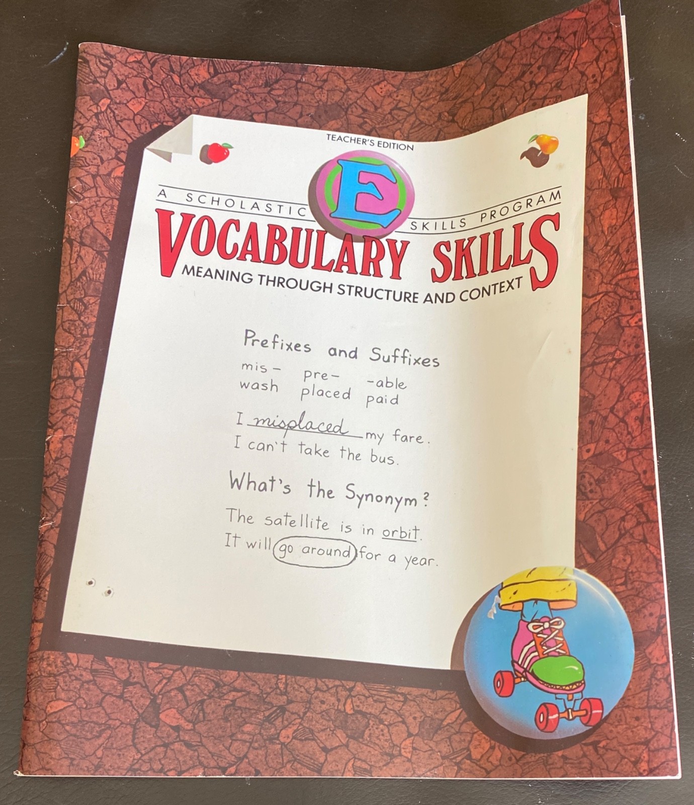 Vintage 1980 Teacher Ed Scholastic Vocabulary Skills E Meaning Structure Context
