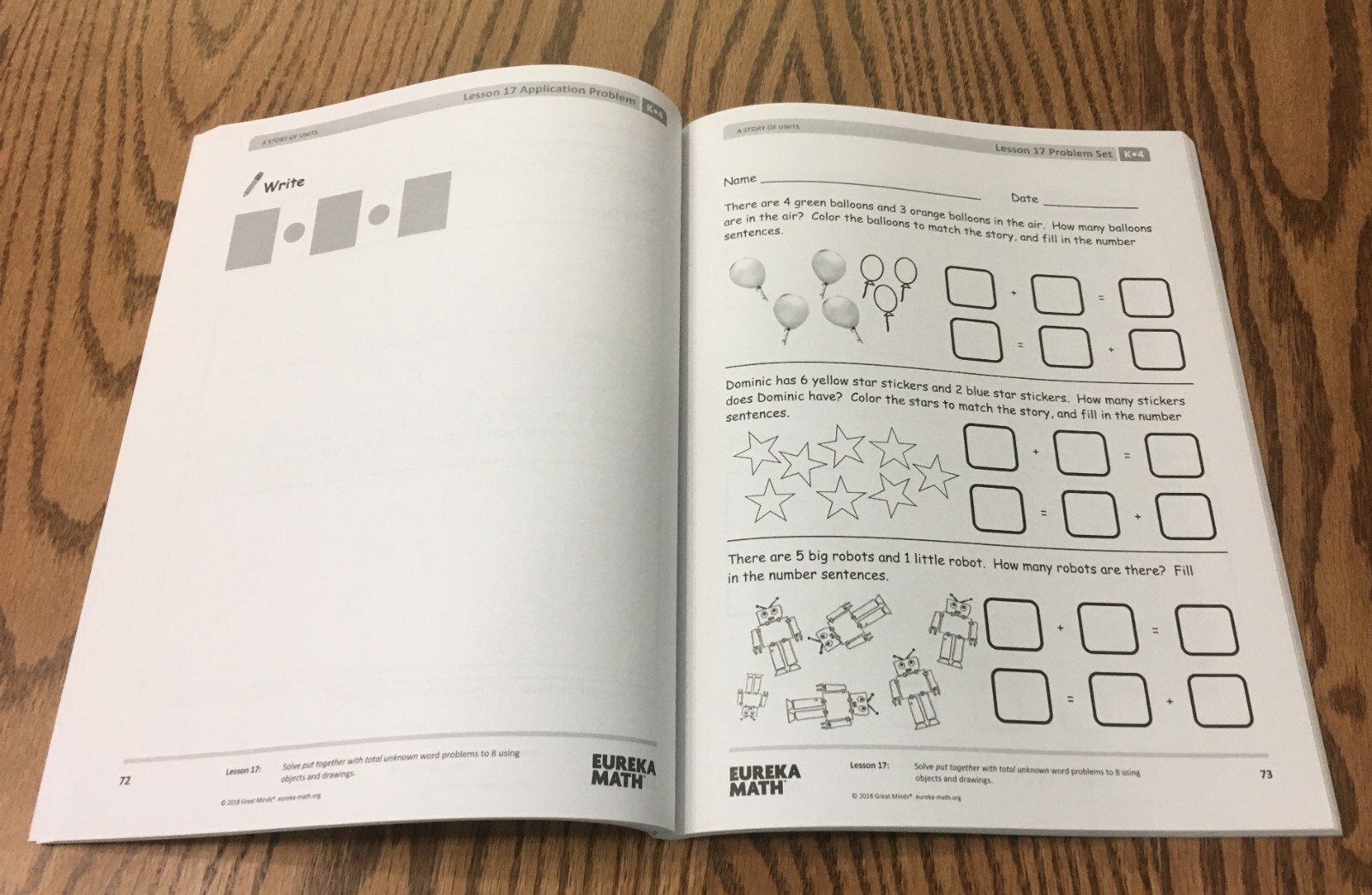 EUREKA MATH / GRADE K MODULE 4 / LEARN / STUDENT CONSUMABLE WORKBOOK / NEW
