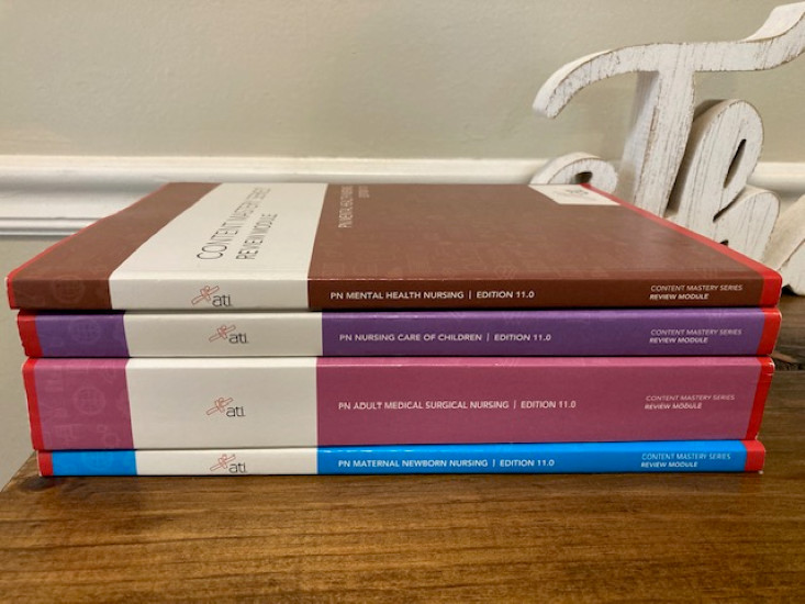 ATI Nursing – Content Mastery Series Review Module Books Set of 4, Edition 11.0