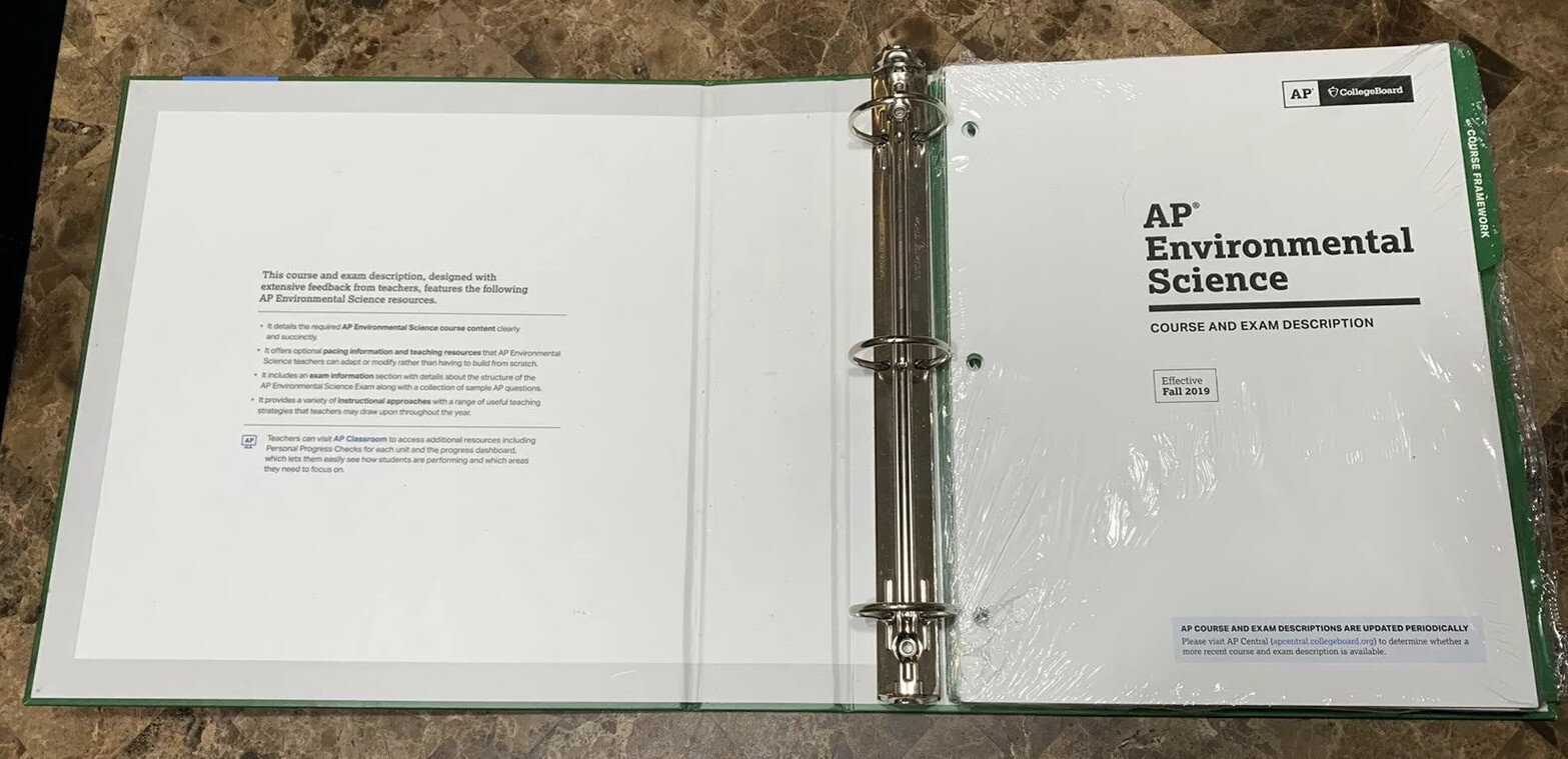 AP Environmental Science Based Course Exam Desc. Effective Fall 2019 loose leaf