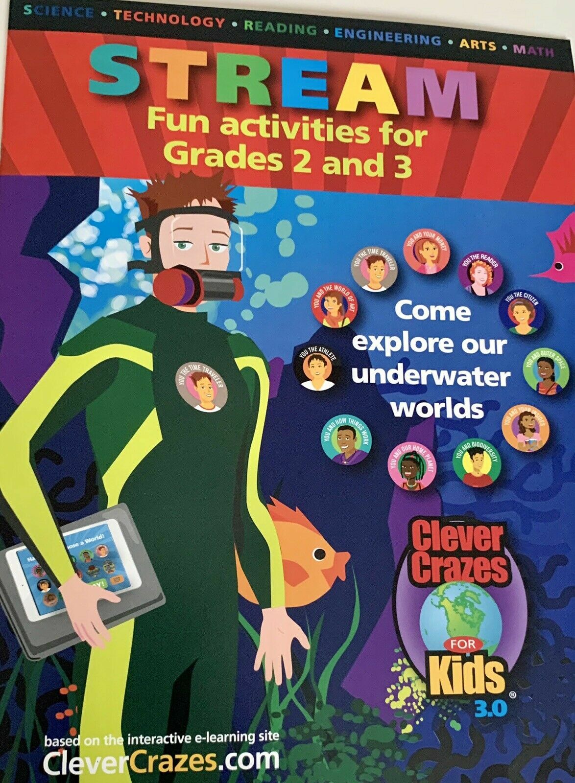STREAM Fun Activities for Kids Grade 2-3, Clever Crazes for Kids 3.0 One Unused