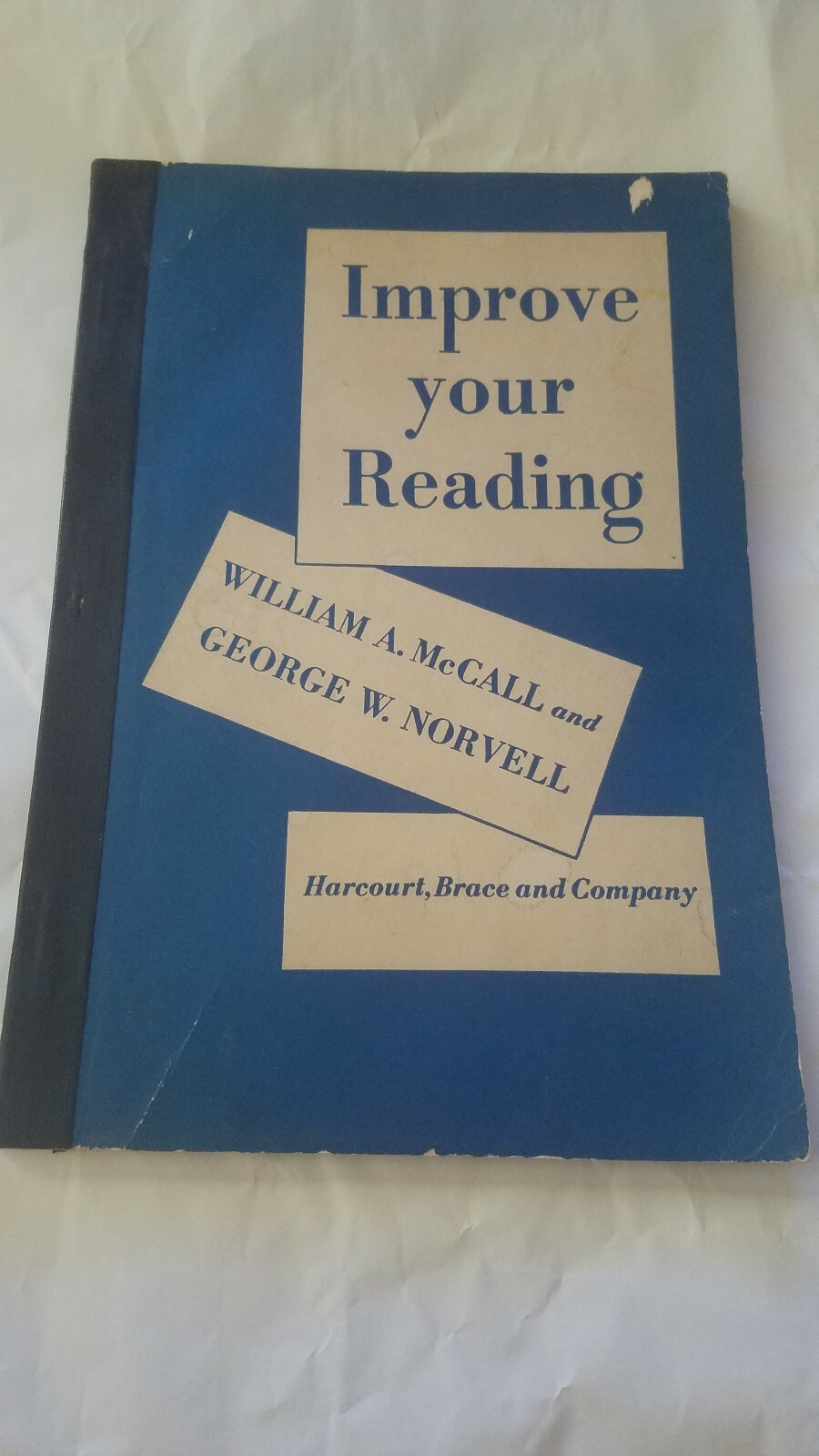 Improve Your Reading. William A. McCall, George W. Norvell (Paperback, 1942)