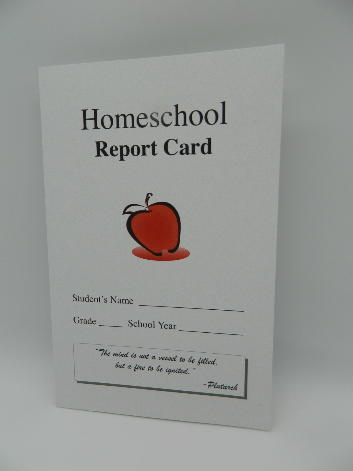 Homeschool Report Card, 10 Pack, use w. ABeka, Apologia, BJU, Saxon, and other