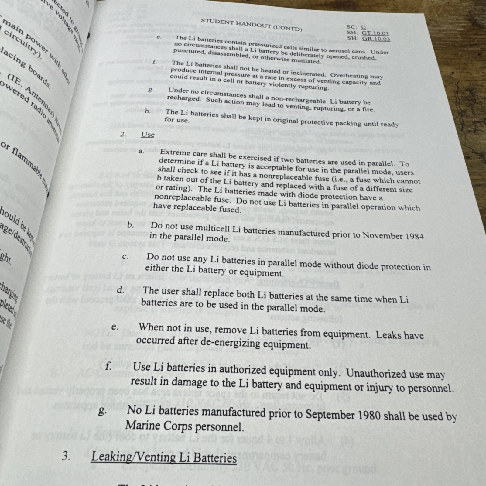 Marine Corps Communication Electronics School Mid 1990’s Workbook Radio