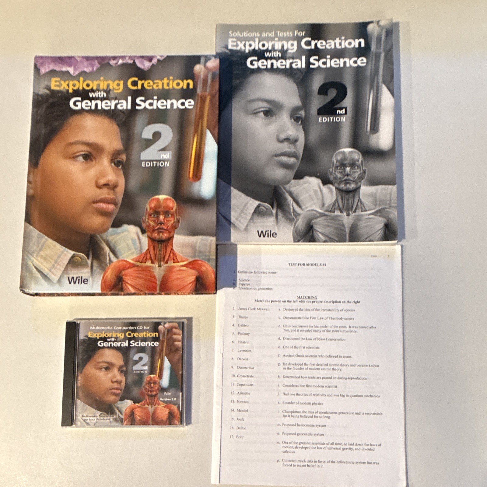 Exploring Creation W/ Gen Science Text W/Expt Tests W/ Solutions Multimedia CD