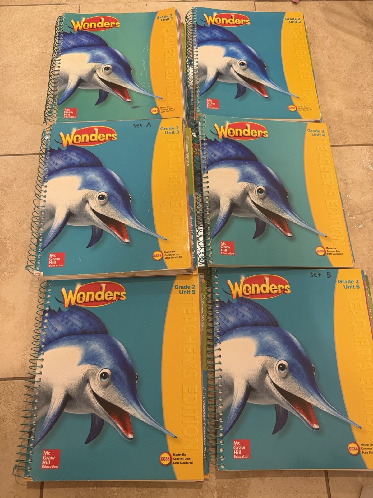 McGraw Hill Wonders grade 2 Teachers Edition Full Set