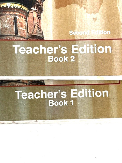 World Studies BJU Press Bob Jones 2nd Edition Teacher’s Edition Book 1 and 2
