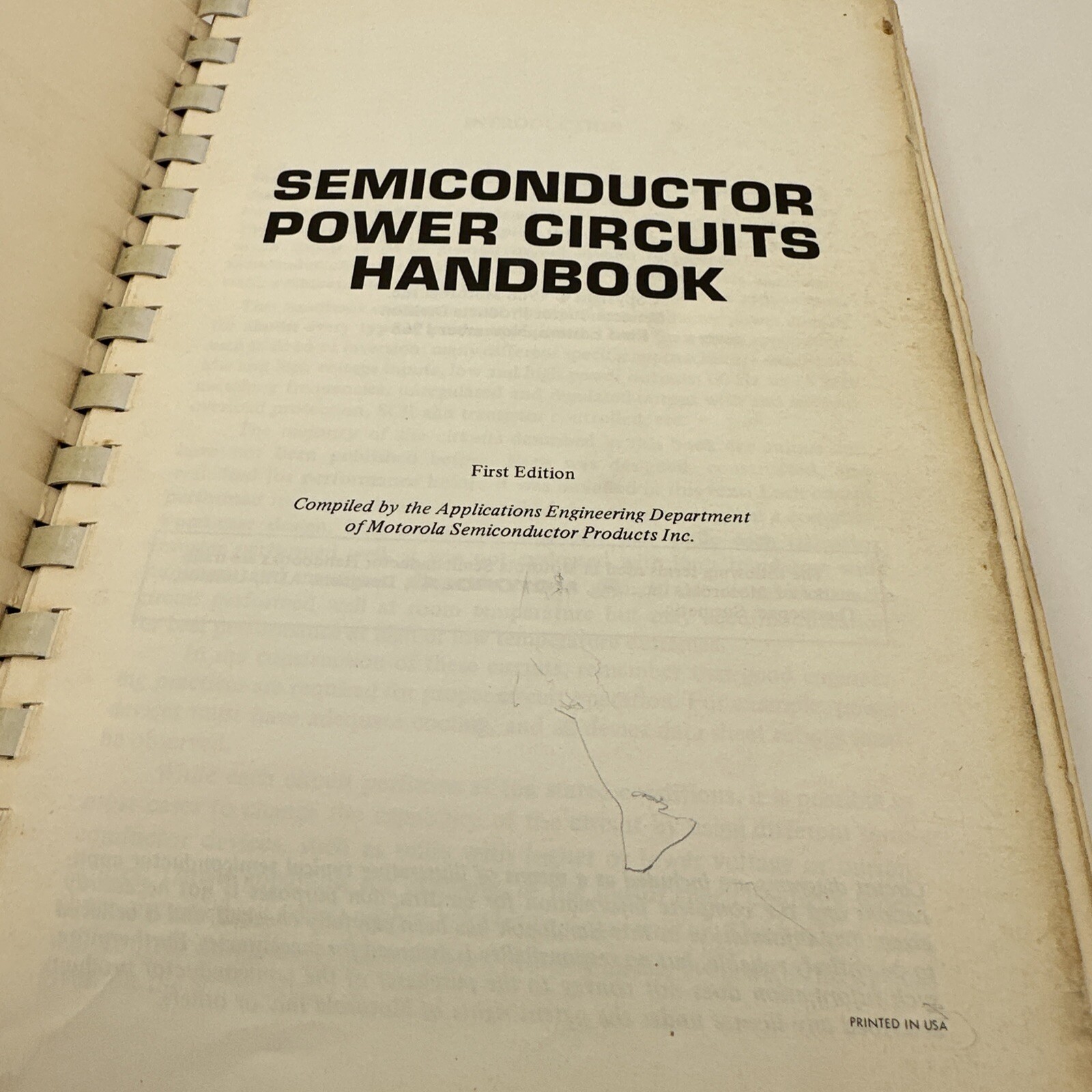 Vintage 1968 Motorola Semiconductor Power Circuits Handbook