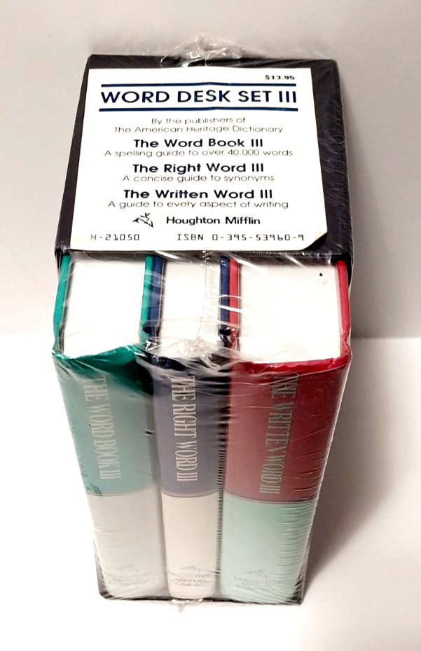 Word Book III Right Word III Written Word III HC Box Set Houghton Mifflin / NEW!