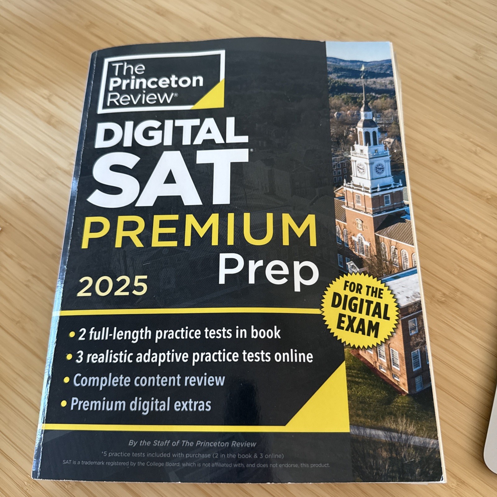 Digital SAT Premium Prep Book 2025 – The Princeton Review Very Good Condition