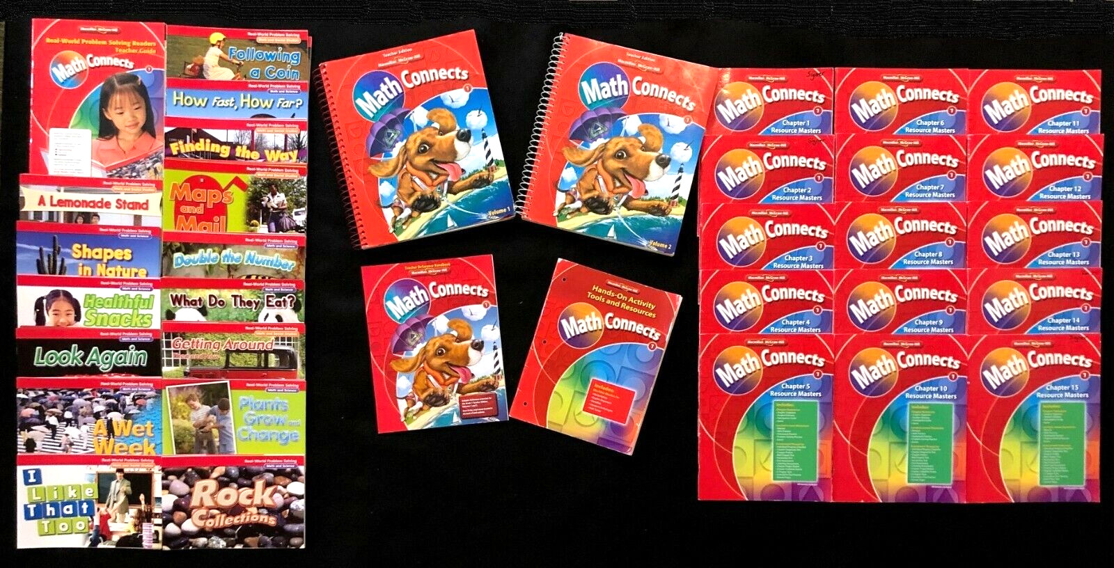 1st Grade MATH CONNECTS – Teacher Editions, ALL Chapter Resource Masters + MORE
