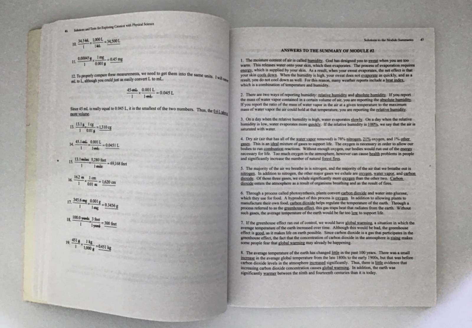 Exploring Creation with Physical Science Textbook + Solutions & Tests Wile