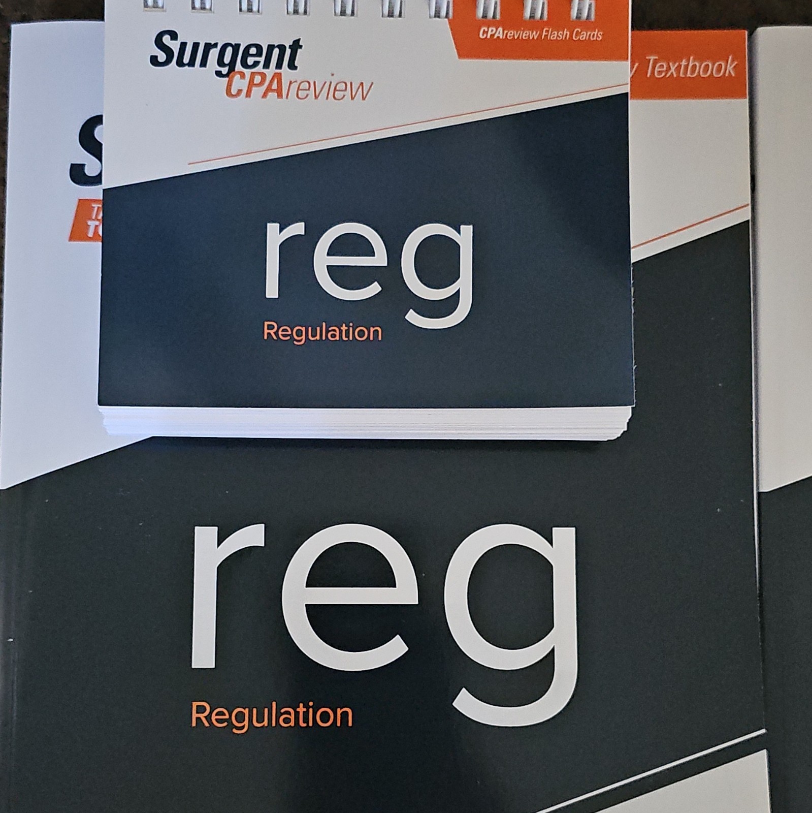 Surgent CPA Review Flashcards & Textbooks Set REG AUD BEC FAR Exam Prep
