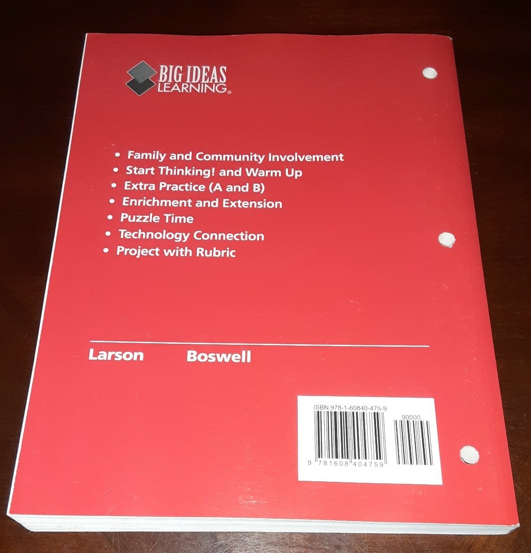 Big Ideas Math Course 2 Common Core Teaching Ed Assessment Resources Chapter NL1