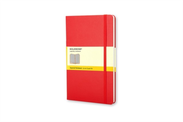 Moleskine Large Squared Hardcover Notebook Scarlet Red by Moleskine
