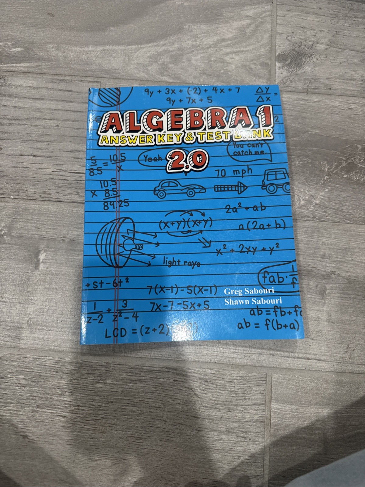 Algebra 1 Answer Key & Test Bank 2.0 Greg Sabouri Paperback