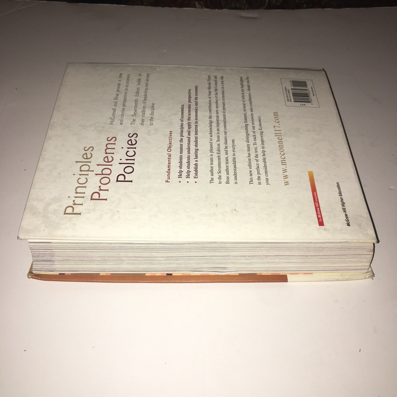 Economics Principles Problems & Policies 17th Edition C R McConnell & S L Brue