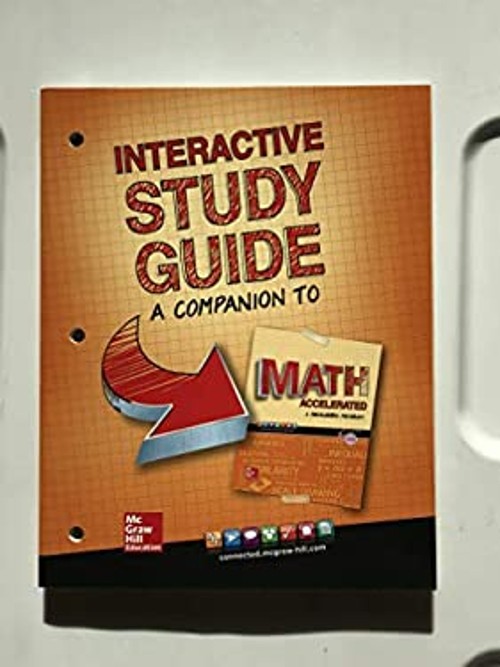 Glencoe Math Accelerated 2017, Interactive Study Guide Paperback