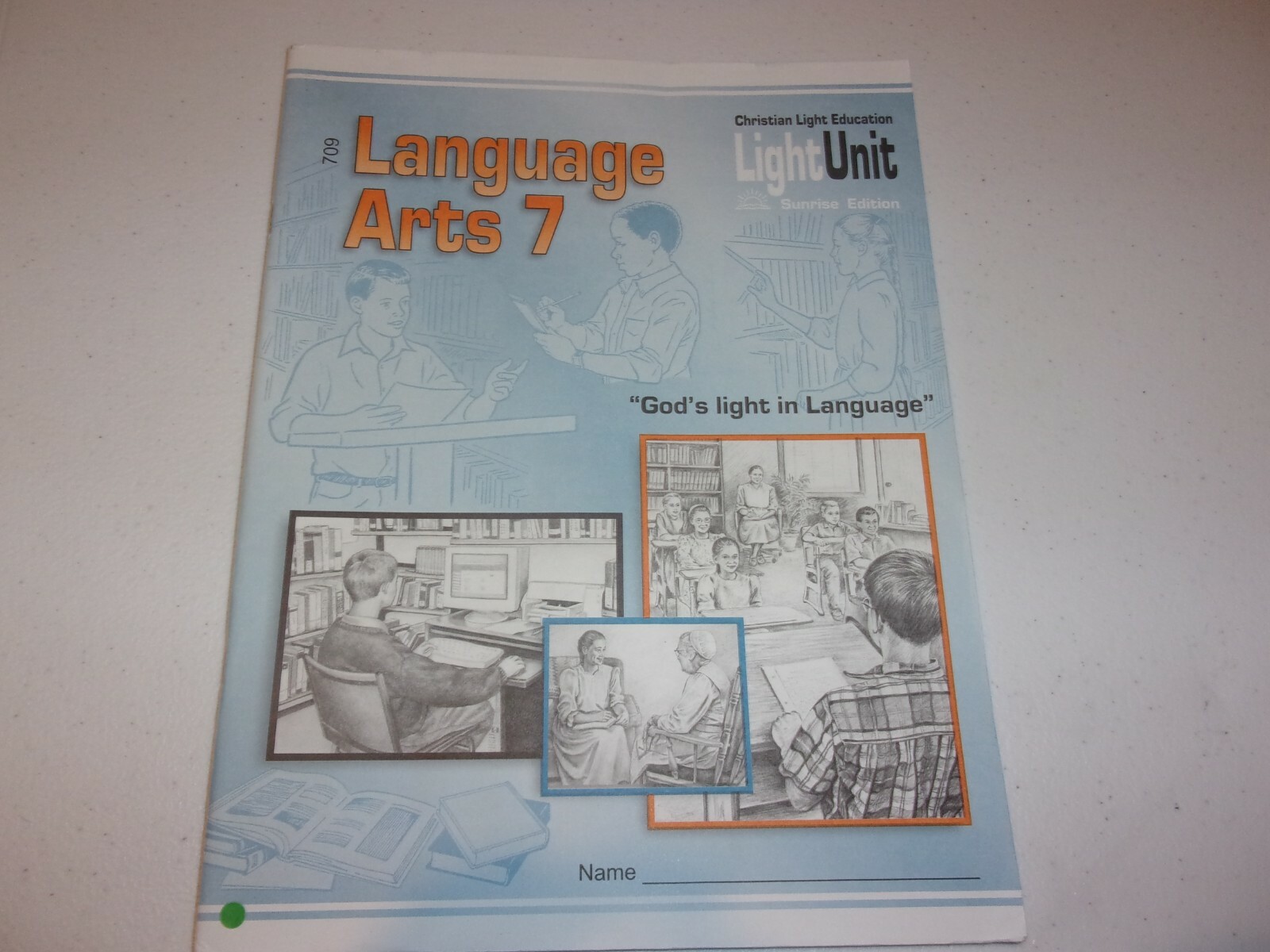 CLE Language Arts 7 Sunrise Edition Student Text 5th prntg 2014 Christian Light