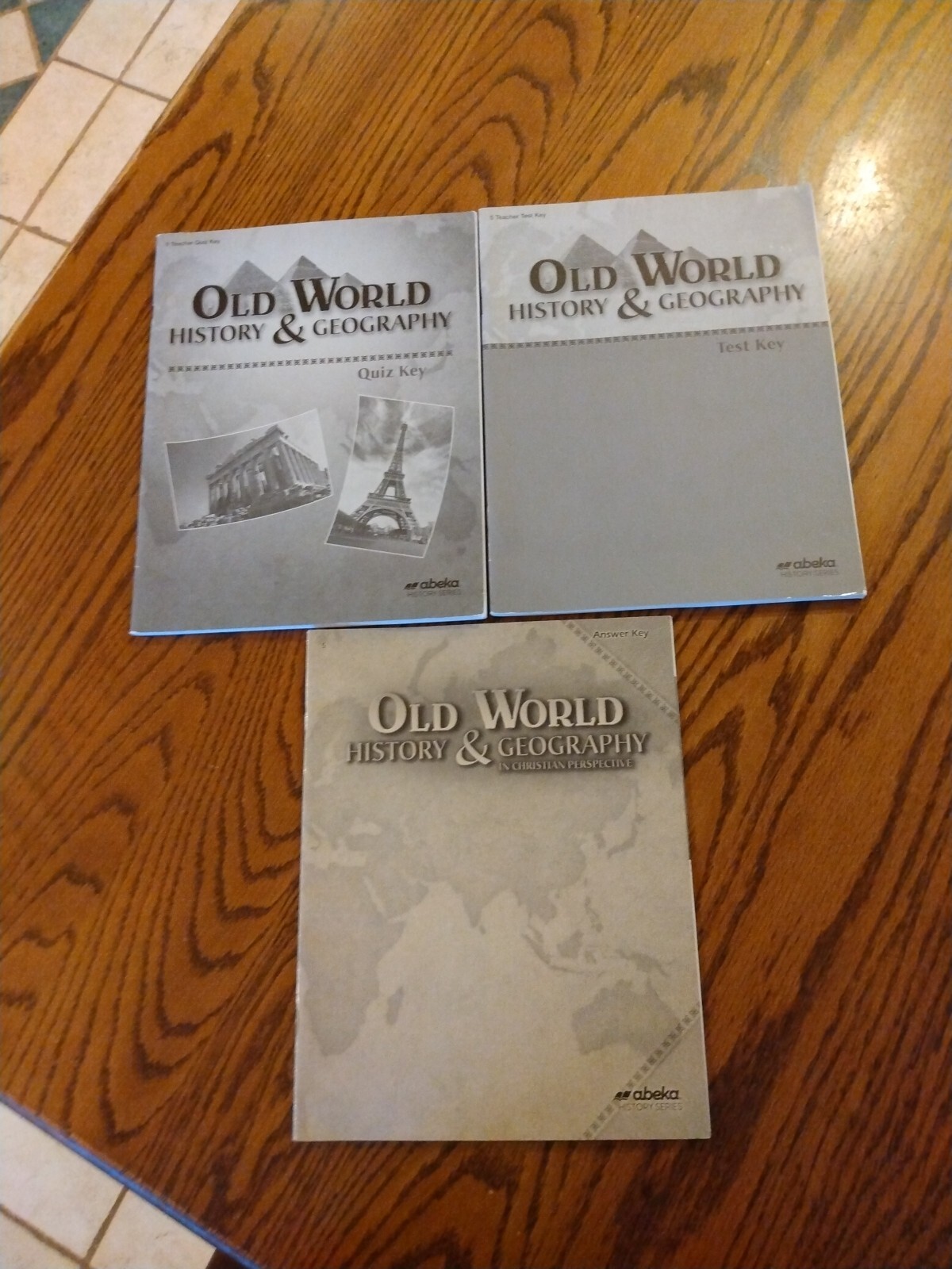 Abeka 5th grade Old World History & Geography keys 4th Ed. test quiz answer