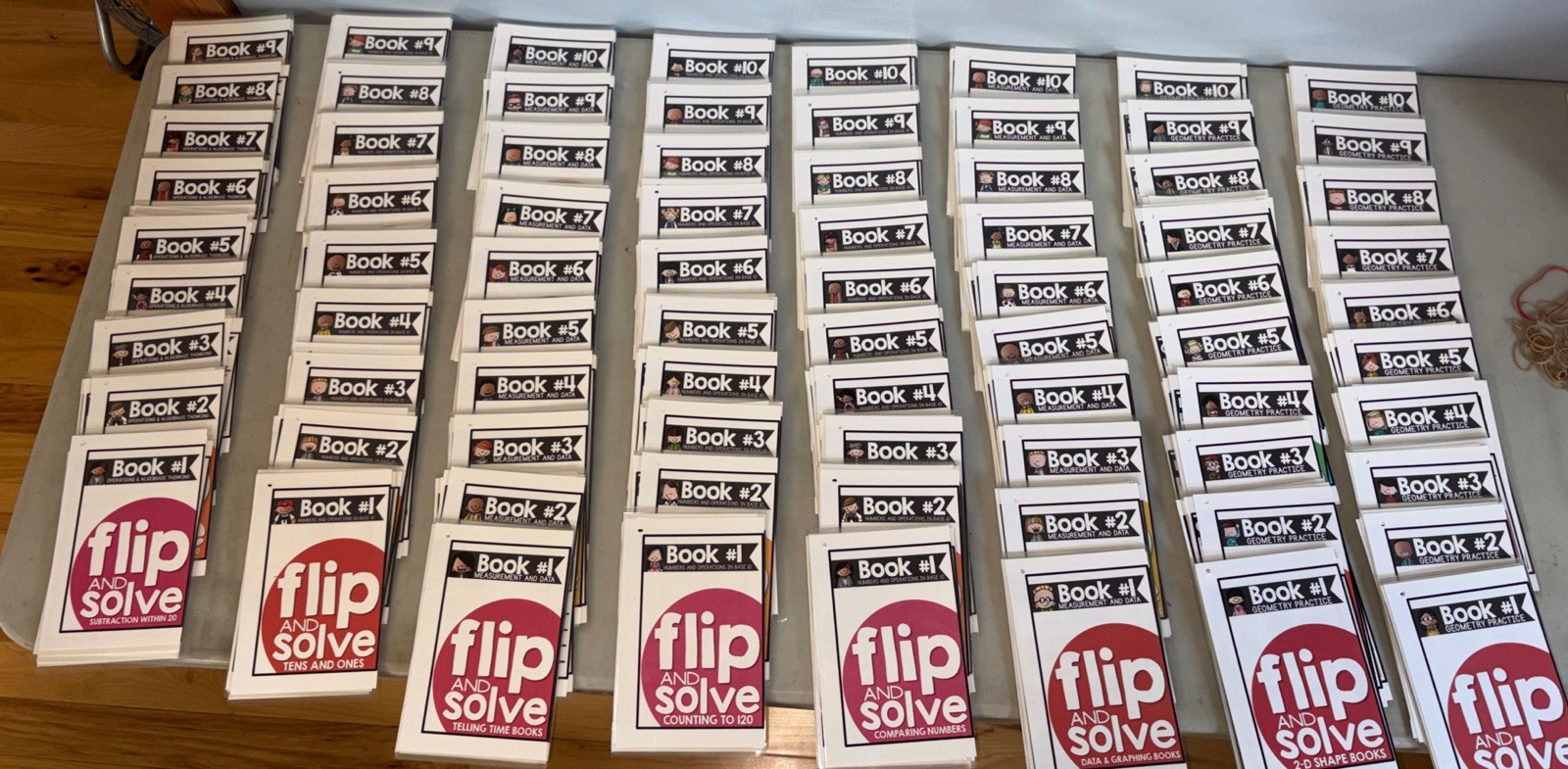 Math Intervention Flip & Solve Books 70+ Small Group RTI Partner Work 1-2 Grade