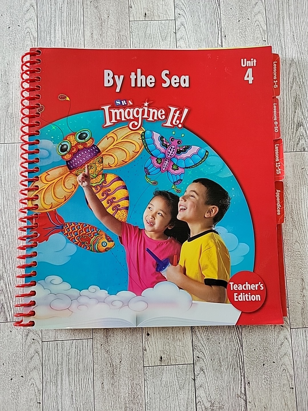 Teachers Edition Level K Unit 4 By The Sea SRA Imagine It Homeschool Book Spiral